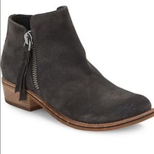 Dolce Vita Grey Suede Booties